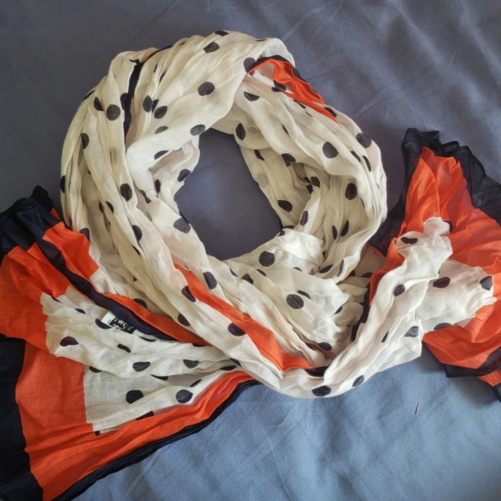 Crown & Ivy polka dot scarf